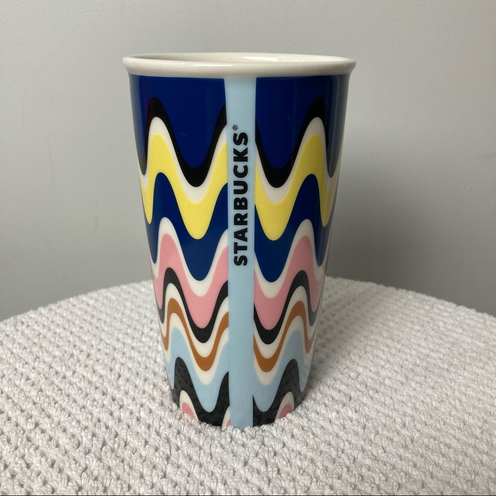 Starbucks Wavy Ceramic Tumbler 12 Oz
